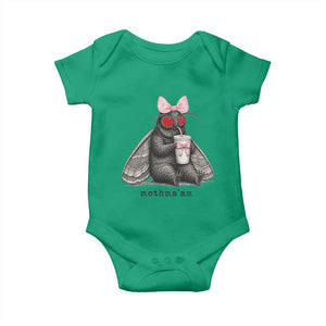 Funny Mothman Mothma'am Cute Pink Bow Coquette Baby Onesie