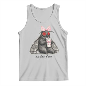 Funny Mothman Mothma'am Cute Pink Bow Coquette Tank Top