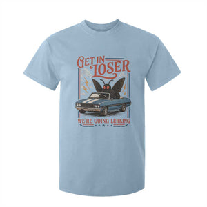 Funny Mothman T Shirt For Kid Get In Loser We Are Going Lurking Cryptid Lover