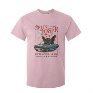 Funny Mothman T Shirt For Kid Get In Loser We Are Going Lurking Cryptid Lover