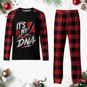 It Is in My DNA Trinidad and Tobago Plaid Pajama Set Trinidadian Flag Roots