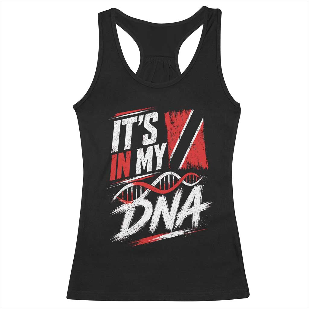 It Is in My DNA Trinidad and Tobago Racerback Tank Top Trinidadian Flag Roots TS11 Black Print Your Wear