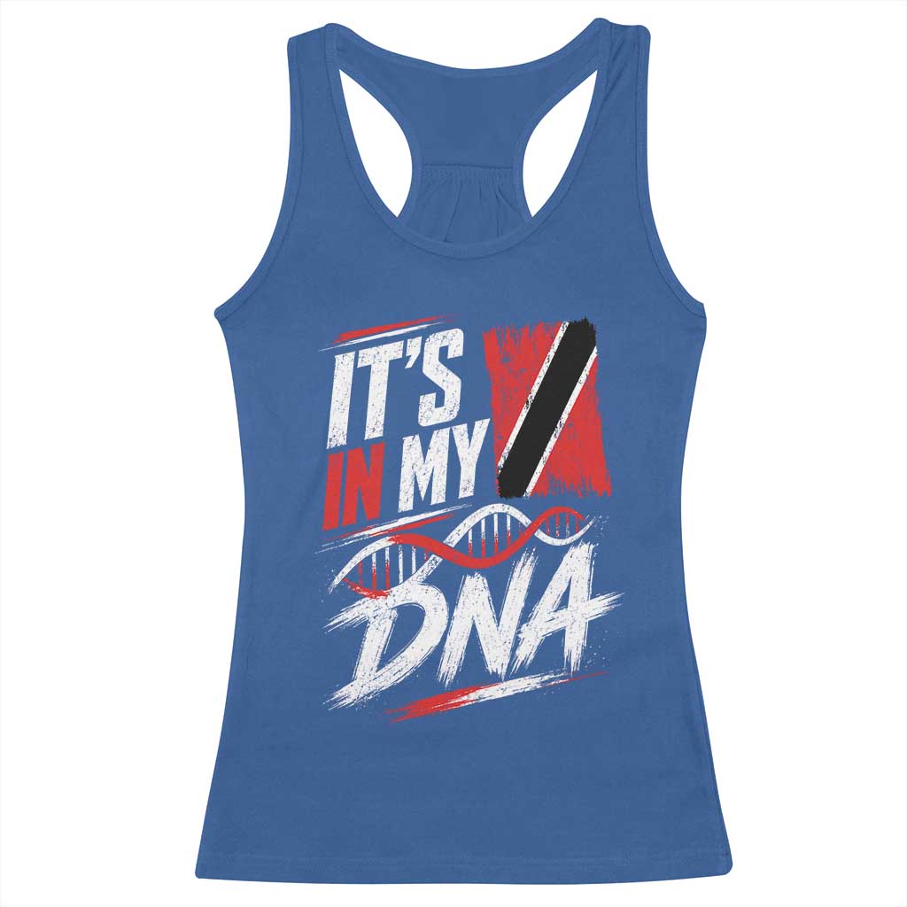 It Is in My DNA Trinidad and Tobago Racerback Tank Top Trinidadian Flag Roots