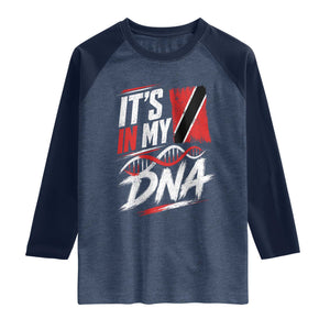 It Is in My DNA Trinidad and Tobago Raglan Shirt Trinidadian Flag Roots