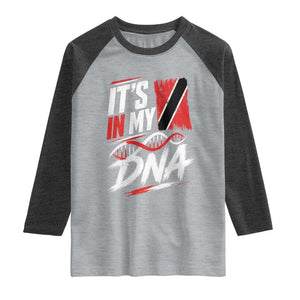 It Is in My DNA Trinidad and Tobago Raglan Shirt Trinidadian Flag Roots