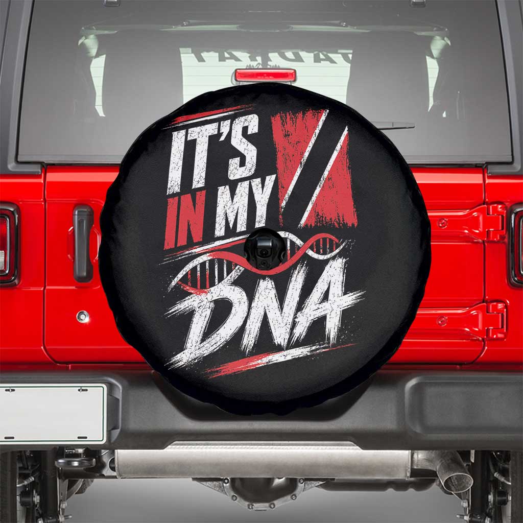 It Is in My DNA Trinidad and Tobago Spare Tire Cover Trinidadian Flag Roots TS11 Black Print Your Wear