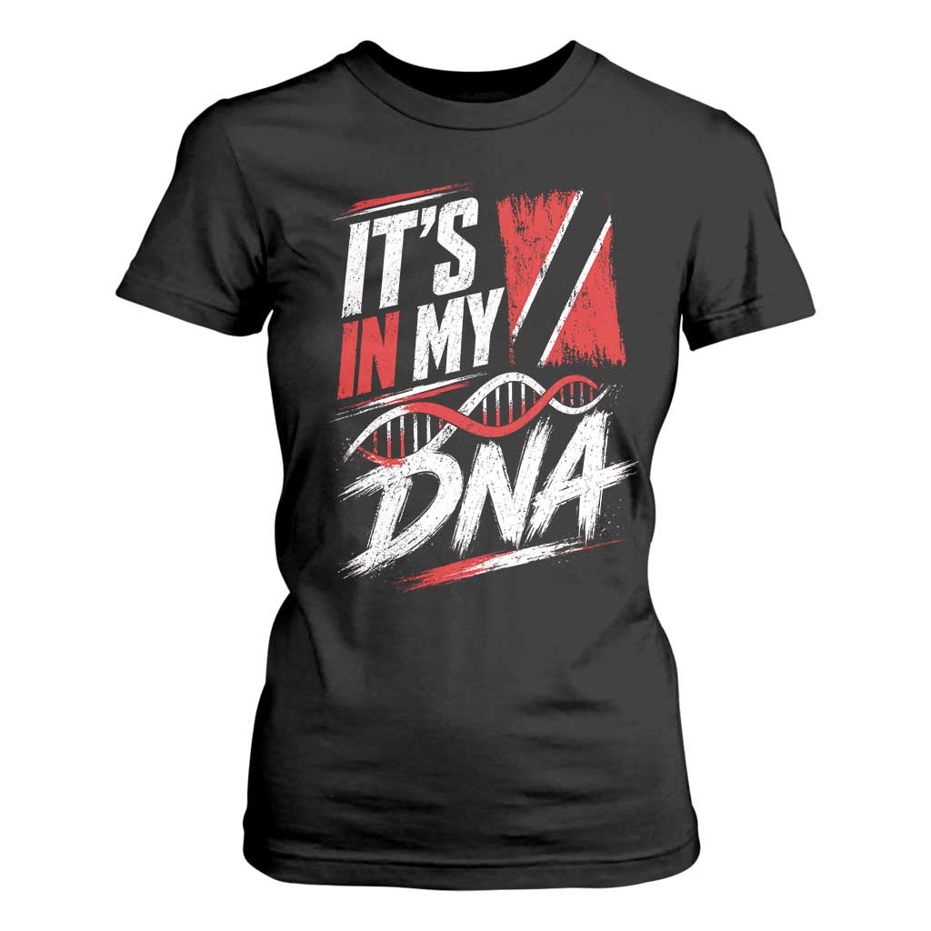 It Is in My DNA Trinidad and Tobago T Shirt For Women Trinidadian Flag Roots