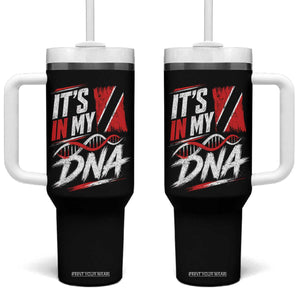 It Is in My DNA Trinidad and Tobago Tumbler With Handle Trinidadian Flag Roots TS11 One Size: 40 oz Black Print Your Wear
