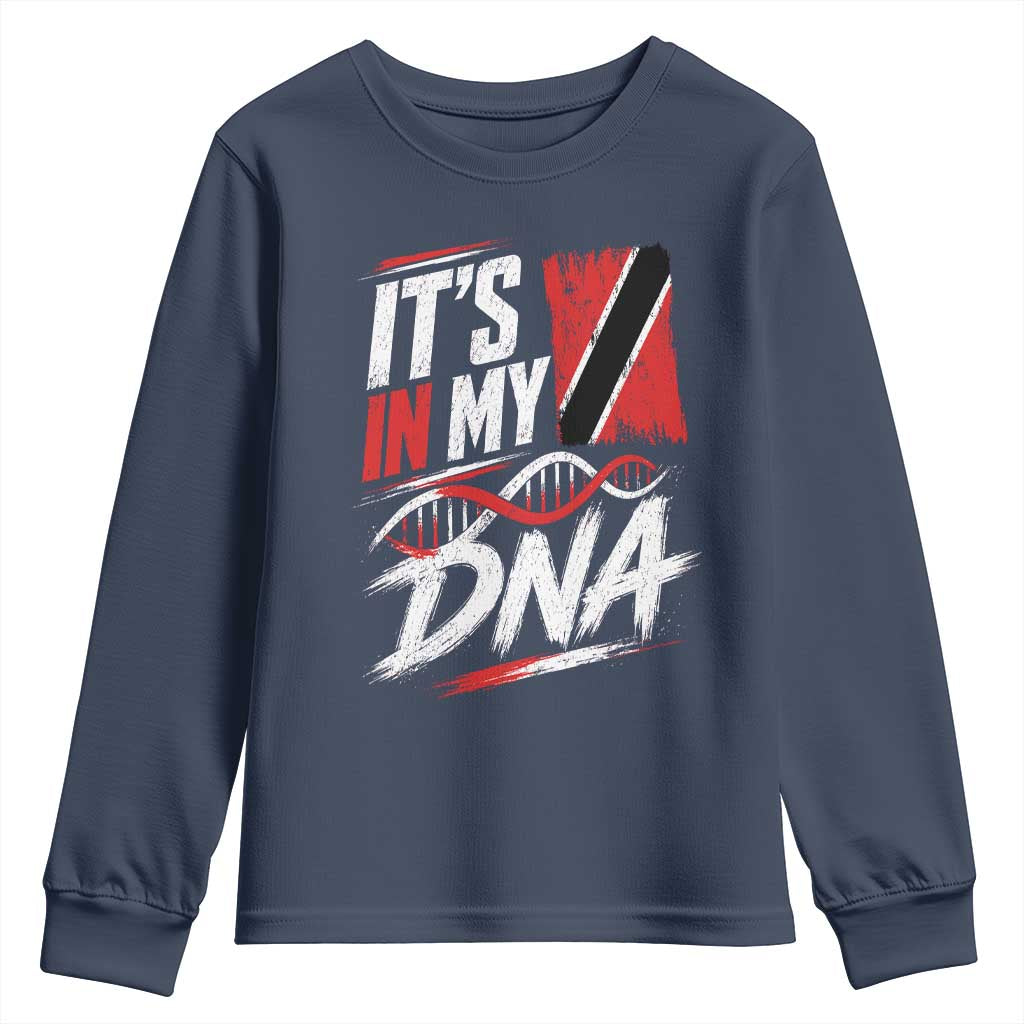 It Is in My DNA Trinidad and Tobago Youth Sweatshirt Trinidadian Flag Roots