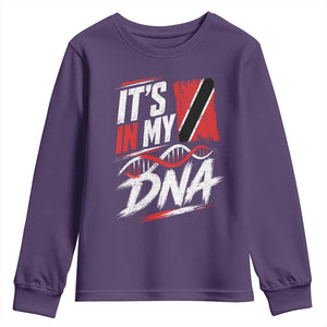 It Is in My DNA Trinidad and Tobago Youth Sweatshirt Trinidadian Flag Roots