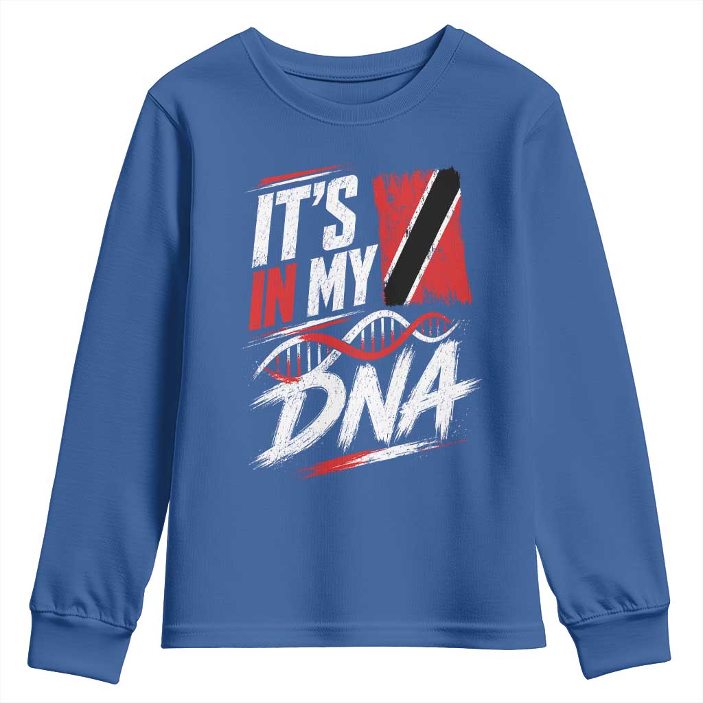 It Is in My DNA Trinidad and Tobago Youth Sweatshirt Trinidadian Flag Roots