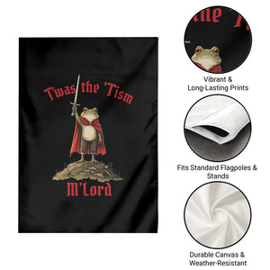 Funny Twas The Tism M Lord Medieval Knight Frog Garden Flag