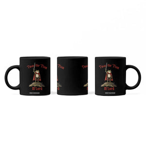 Funny Twas The Tism M Lord Medieval Knight Frog Coffee Mug