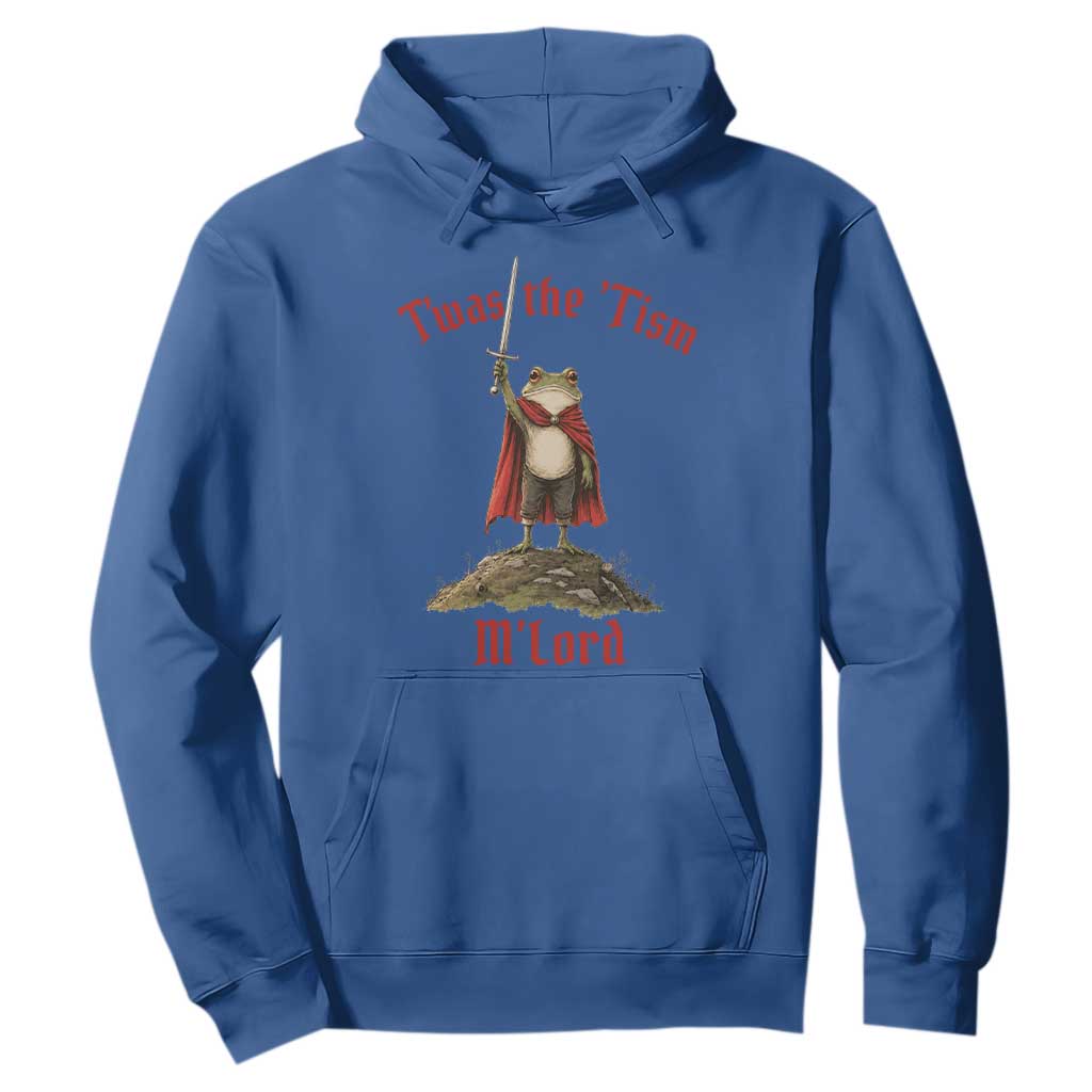 Funny Twas The Tism M Lord Medieval Knight Frog Hoodie