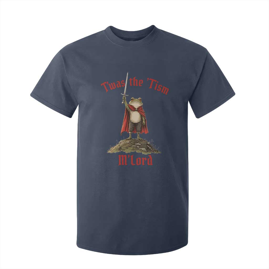 Funny Twas The Tism M Lord Medieval Knight Frog T Shirt For Kid