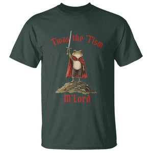 Funny Twas The Tism M Lord Medieval Knight Frog T Shirt