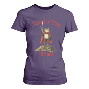 Funny Twas The Tism M Lord Medieval Knight Frog T Shirt For Women