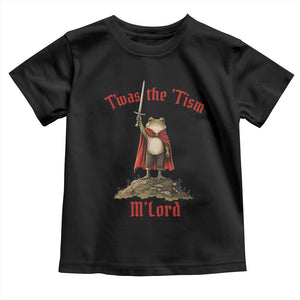 Funny Twas The Tism M Lord Medieval Knight Frog Toddler T Shirt