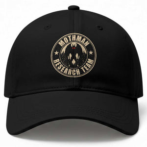 Funny Mothman Research Team Baseball Cap Cryptozoology Cryptid Hunting