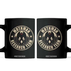 Funny Mothman Research Team Coffee Mug Cryptozoology Cryptid Hunting