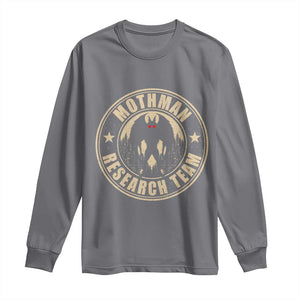 Funny Mothman Research Team Long Sleeve Shirt Cryptozoology Cryptid Hunting