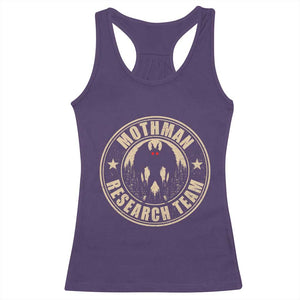 Funny Mothman Research Team Racerback Tank Top Cryptozoology Cryptid Hunting