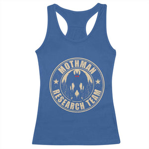 Funny Mothman Research Team Racerback Tank Top Cryptozoology Cryptid Hunting