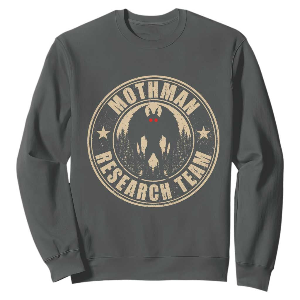 Funny Mothman Research Team Sweatshirt Cryptozoology Cryptid Hunting