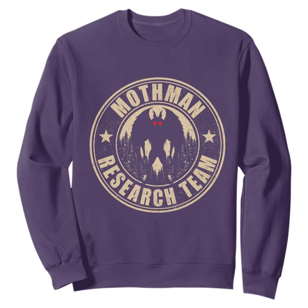Funny Mothman Research Team Sweatshirt Cryptozoology Cryptid Hunting