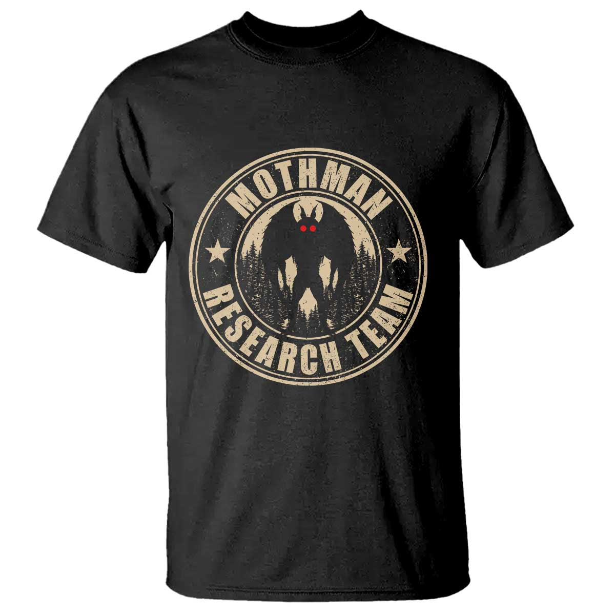 Funny Mothman Research Team T Shirt Cryptozoology Cryptid Hunting