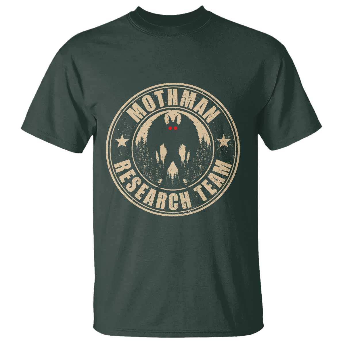 Funny Mothman Research Team T Shirt Cryptozoology Cryptid Hunting