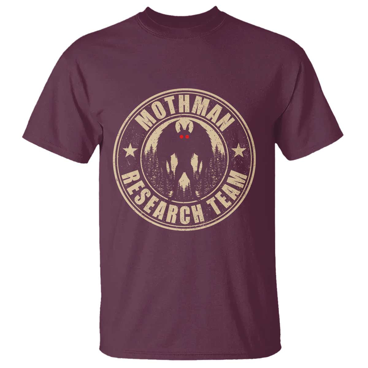 Funny Mothman Research Team T Shirt Cryptozoology Cryptid Hunting