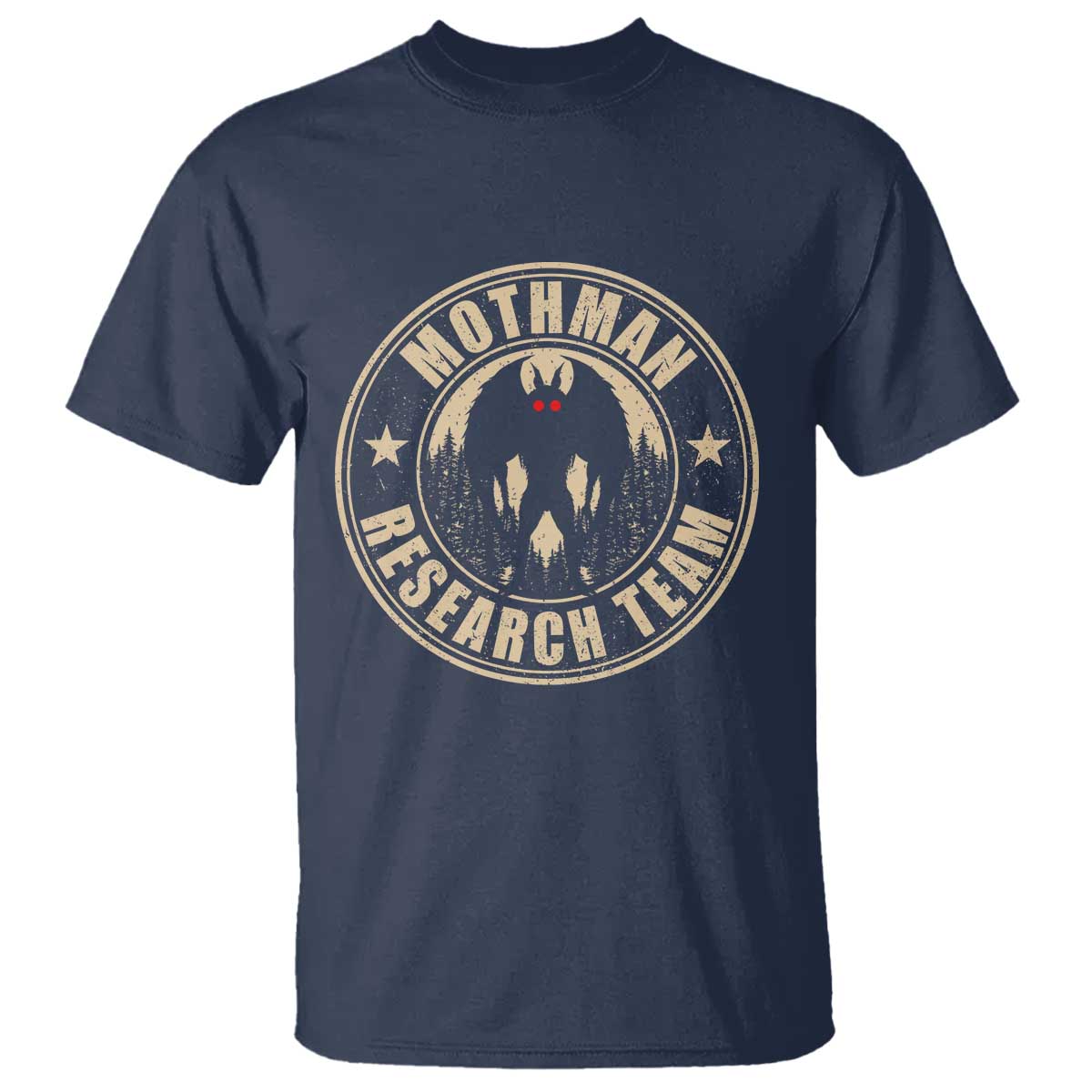 Funny Mothman Research Team T Shirt Cryptozoology Cryptid Hunting