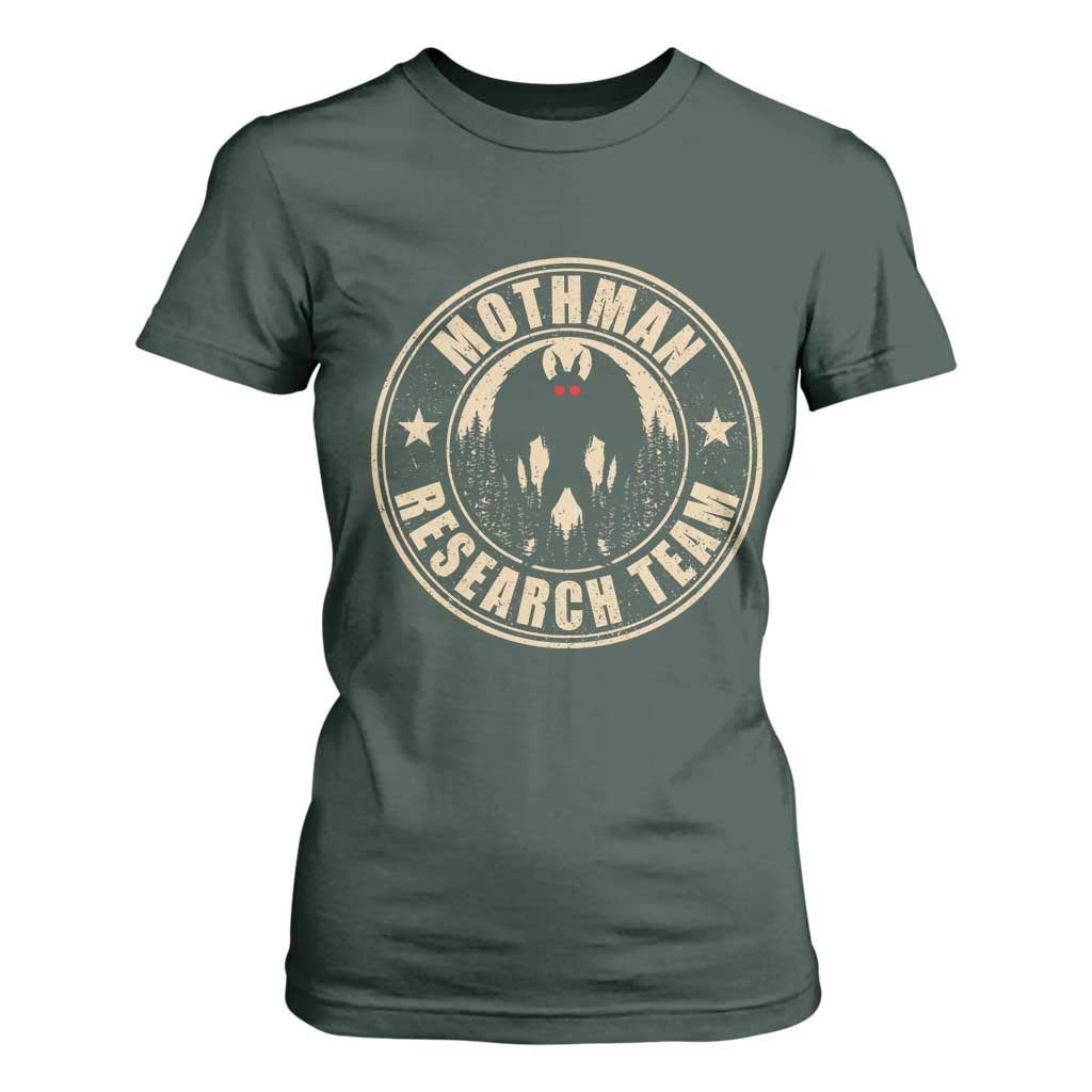 Funny Mothman Research Team T Shirt For Women Cryptozoology Cryptid Hunting