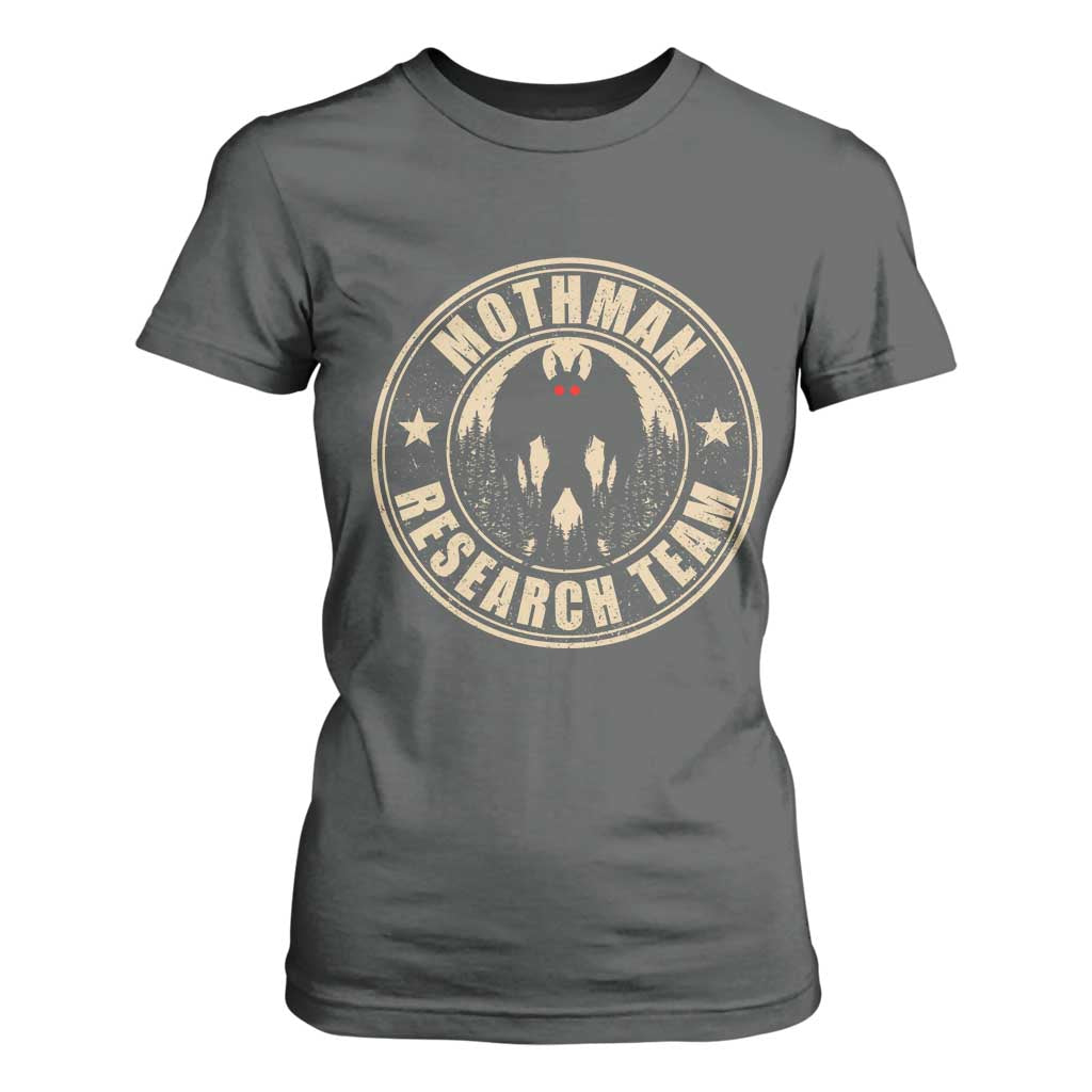 Funny Mothman Research Team T Shirt For Women Cryptozoology Cryptid Hunting