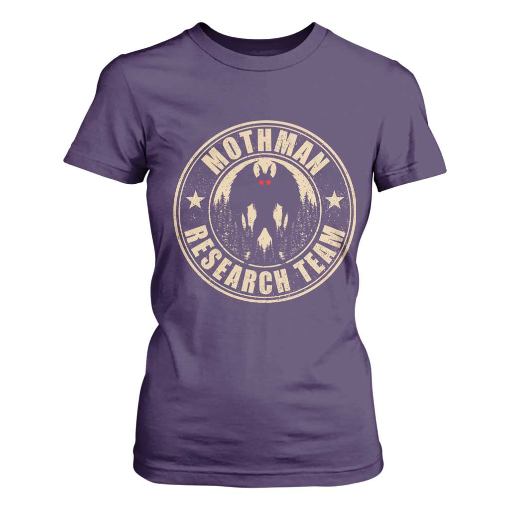 Funny Mothman Research Team T Shirt For Women Cryptozoology Cryptid Hunting