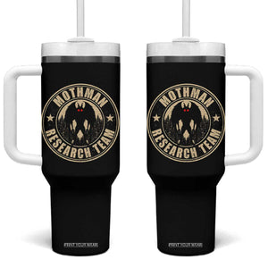 Funny Mothman Research Team Tumbler With Handle Cryptozoology Cryptid Hunting