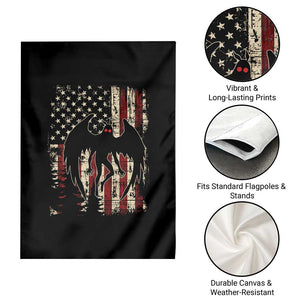 Mothman American Flag Patriotic Cryptid Creature Garden Flag