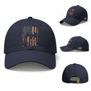 Mothman American Flag Patriotic Cryptid Creature Baseball Cap