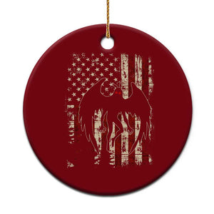 Mothman American Flag Patriotic Cryptid Creature Ceramic Ornament TS11 1pc Red Print Your Wear