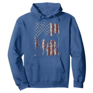 Mothman American Flag Patriotic Cryptid Creature Hoodie TS11 Royal Blue Print Your Wear
