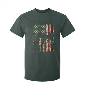 Mothman American Flag Patriotic Cryptid Creature T Shirt For Kid TS11 Dark Forest Green Print Your Wear