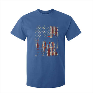Mothman American Flag Patriotic Cryptid Creature T Shirt For Kid TS11 Royal Blue Print Your Wear