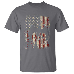 Mothman American Flag Patriotic Cryptid Creature T Shirt TS11 Charcoal Print Your Wear