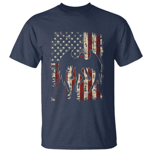 Mothman American Flag Patriotic Cryptid Creature T Shirt TS11 Navy Print Your Wear