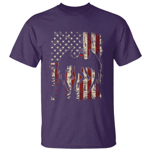 Mothman American Flag Patriotic Cryptid Creature T Shirt TS11 Purple Print Your Wear
