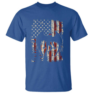 Mothman American Flag Patriotic Cryptid Creature T Shirt TS11 Royal Blue Print Your Wear