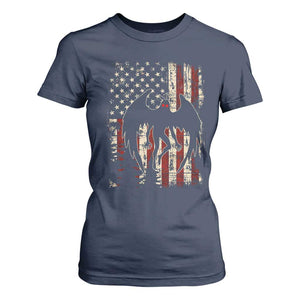 Mothman American Flag Patriotic Cryptid Creature T Shirt For Women TS11 Navy Print Your Wear