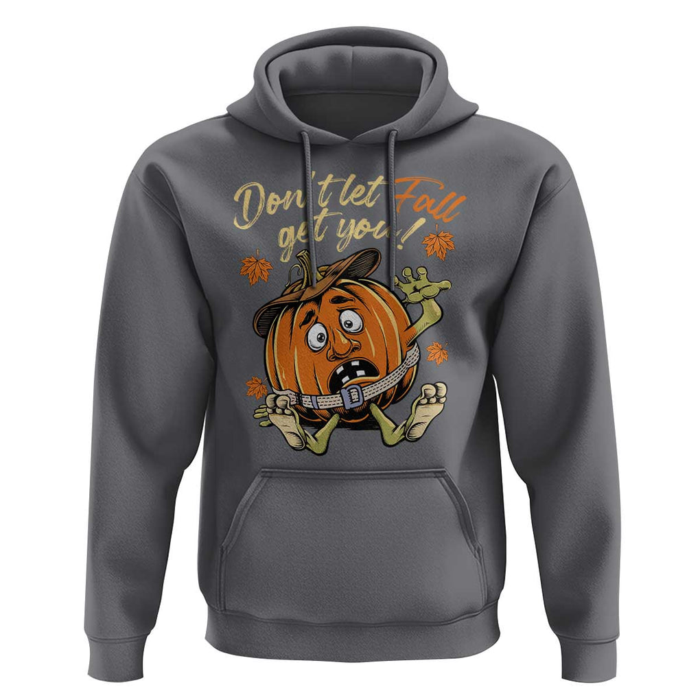 Funny Fall Physical Therapy Hoodie Don't Let Fall Get You Pumpkin Safety Belt Maple Leaf TS11 Charcoal Print Your Wear