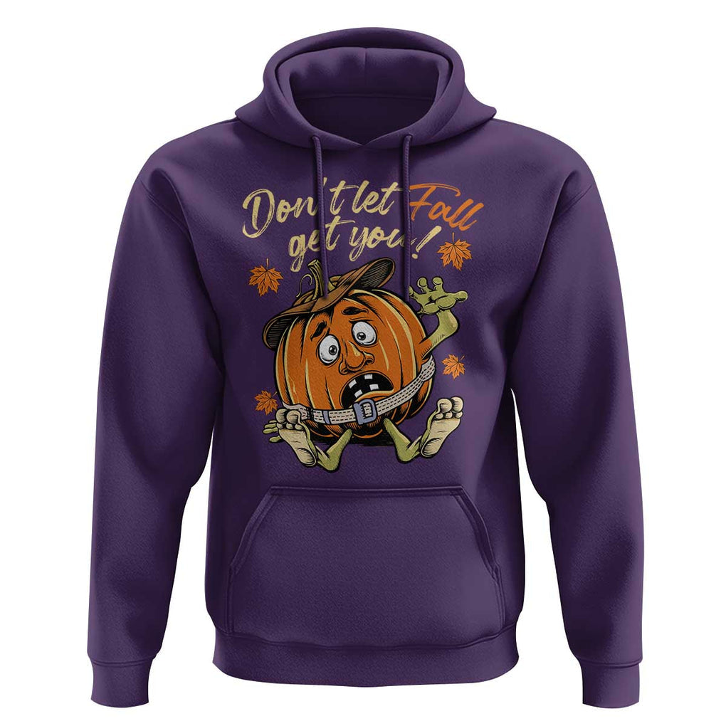 Funny Fall Physical Therapy Hoodie Don't Let Fall Get You Pumpkin Safety Belt Maple Leaf TS11 Purple Print Your Wear
